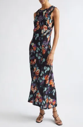 Ulla Johnson Isabelle Jersey Midi Dress in Nocturne at Nordstrom, Size X-Large