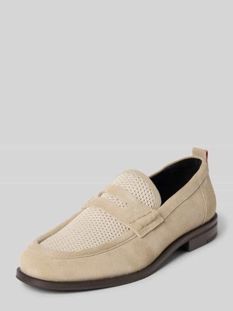 HUGO BOSS Loafer aus echtem Leder in Beige, Gr&ouml;&szlig;e 43