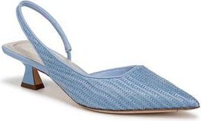 Franco Sarto Devin Kitten Heel Slingback Pump in Blue at Nordstrom Rack, Size 6.5