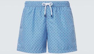 Fedeli Madeira printed swim trunks