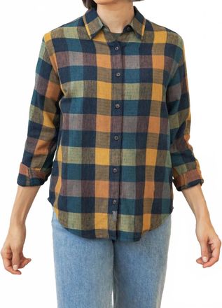 Bridge & Burn Olivia Slim Shirt In Moonbow Plaid