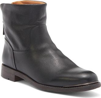 Franco Sarto Womens Franco Sarto Marcella Boots Black Leather Ankle Bootie ZAP1191