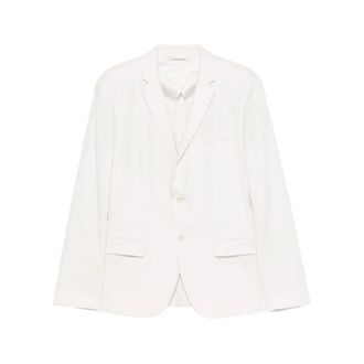 Calvin Klein Blazers, male, White, Size: 3XL Notched Lapel Blazer