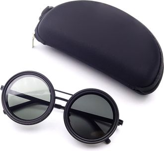 Generic Polarized Round Glasses Adjustable Dimming Glasses Round Sunglasses with ND9 Stepless, 1-9 Gears Vintage Circle Sun Glasses for Beach Shady Fishing Dr