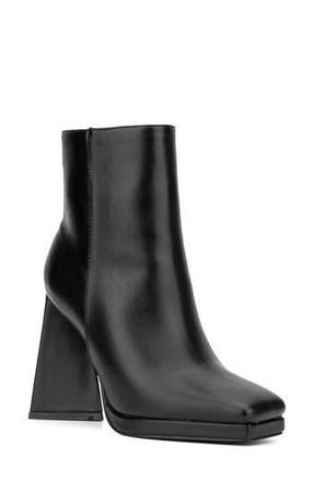 New York & Company Yolana Square Toe Bootie in Black at Nordstrom Rack, Size 6.5