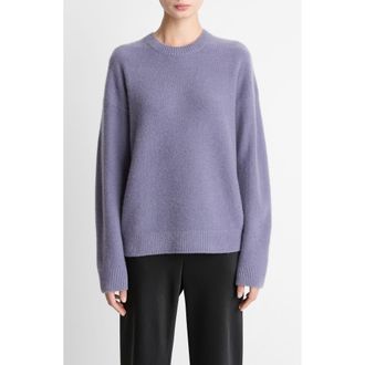 Vince Boiled Cashmere Crewneck Sweater in Mauve Iris at Nordstrom, Size X-Large