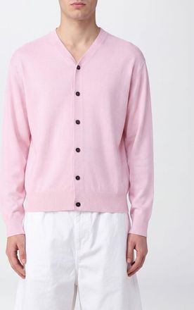Jacquemus Cardigan slim fit in cotone con scollo a V e bordi a costine