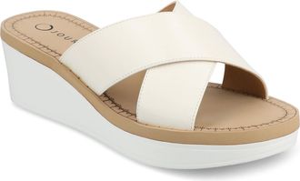 Journee Collection Women & apos;s Biara Platform Wedge Sandals