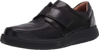 Clarks Un Abode Strap, Mens Loafers, Black (Black Leather), 10.5 UK