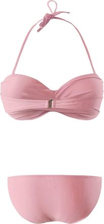 Generic Bikini Set For Women Womens Detachable Strap High Waisted Bikini Sets Metal Ring Sexy Swimsuit Two Piece Bathing Suits Bandeau Bikini Pink