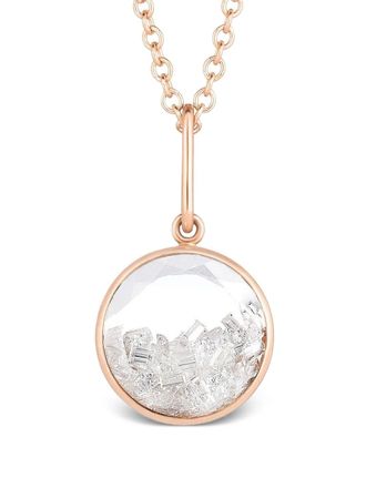 Moritz Glik 18K rose gold Core diamond necklace - women - 18kt Rose Gold/Diamond/Sapphire Crystal - One Size - Pink
