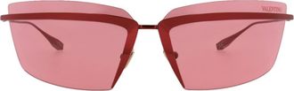 Valentino Special Edition 67mm Shield Sunglasses in Red Red Red at Nordstrom Rack