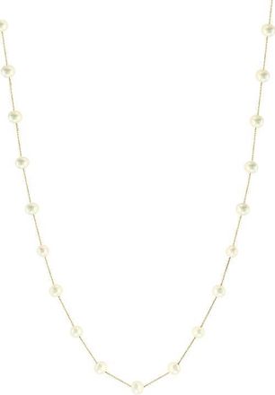 Effy 14K Yellow Gold Freshwater Pearl Y-Drop Necklace in 14K Gold at Nordstrom, Size 18