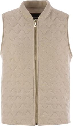 Fabiana Filippi Gilet trapuntato con paillettes - Toni neutri