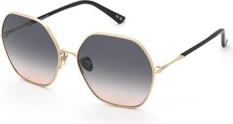 Nina Ricci SNR482 0300 Womens Sunglasses Gold Size 60