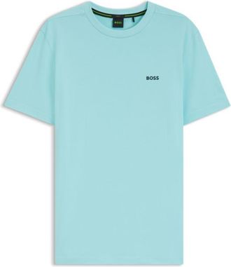 BOSS Stretch-cotton T-shirt with logo detail
