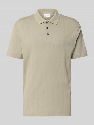 Lindbergh Lindbergh Regular Fit Poloshirt mit kurzer Knopfleiste in Oliv, Gr&ouml;&szlig;e XXXL