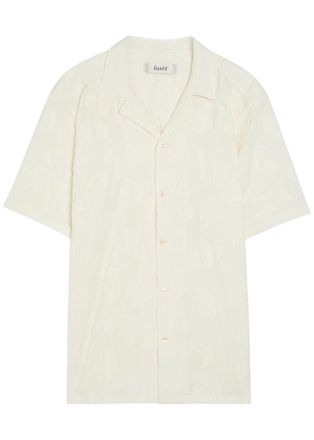 For&eacute;t For&eacute;t Floral Jacquard Cotton-blend Shirt - Beige - XL