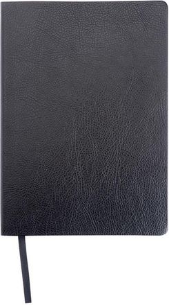 Royce Leather Personalized Leather Journal in Black - Silver Foil at Nordstrom