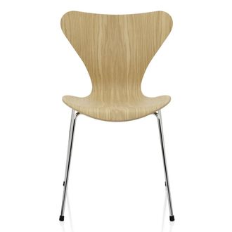 Fritz Hansen Serie 7 Stuhl, Chrom / Eiche natur