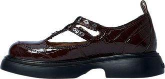 Ganni Butterfly Mary Jane Schoenen - Dames - Platte Schoenen - Bruin - 40 EU - Leer - Schoenen