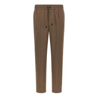 Brioni Heren, Broeken, Bruin, Maat: M Wol
