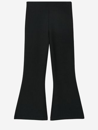 By Malene Birger Womens Stretch Nylon Pants Black Recycled Polyester Trousers