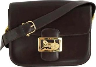 Celine Pre-owned Cross Body Bags, female, Brown, Size: ONE SIZE Pre-owned Triomphe Vintage Crossbody Bag