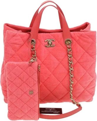 Chanel Pre-owned Vintage Tote Bag - Dames - Vintage Shopper - Roze - ONE Size - Vintage