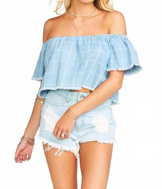 Show me your Mumu Turner Top In Chambray