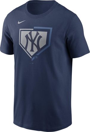 Nike New York Yankees Icon Nike Mens MLB T-Shirt in Blue | N19944BNK-1E5