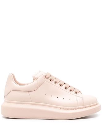 Alexander McQueen Oversized tonal leather sneakers - Neutrals