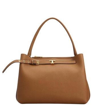 Tod's Brown T Signature Small Shoulder Bag