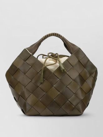 Dragon Diffusion botteghe small bucket bag woven handle