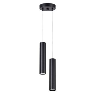 Sollux Lighting L&aacute;mpara colgante negro acero alt. 118 cm