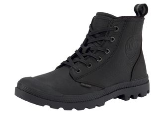 Palladium Schn&uuml;rboots PALLADIUM PAMPA ZIP LTH ESS, Herren, Gr. 44,5, schwarz, Leder, Schuhe Schn&uuml;rboots, Winterschuhe, Winterboots, Schn&uuml;rstiefel, Winterstiefel