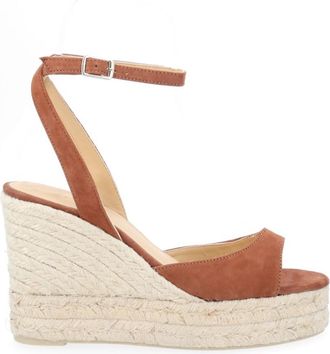 Castaner Brown Ankle-strap Wedges