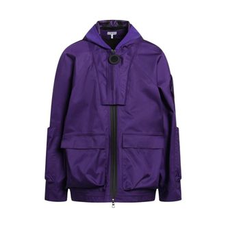 Loewe Chaqueta con Capucha - Jackets - Hombre - P&uacute;rpura - L