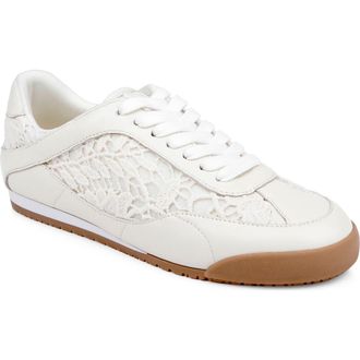 Badgley Mischka Wylie Sneaker in Cream Crochet at Nordstrom, Size 7.5