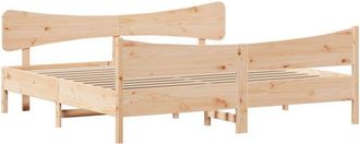 vidaXL Vidaxl - Estructura De Cama Sin Colch&oacute;n Madera Maciza De Pino 200x200 Cm
