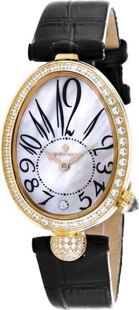 Christian Van Sant Womens Florentine White Oval 34mm