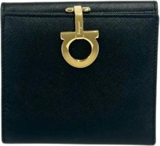 Ferragamo Pre-owned Wallet (bi-fold) - Dames - Vintage Accessoires - Zwart - ONE Size - Leer - Vintage