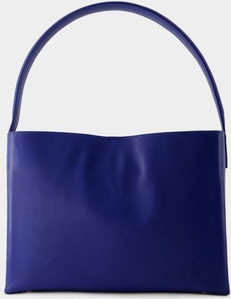 Ines De La Fressange Leonore L Schoudertas - Ines de la Fressange - Leer - Kobaltblauw