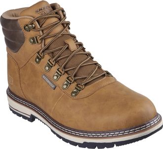 Skechers Mens Corado-Jaxx Fashion Boot, Wheat, 9 UK