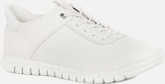 Ecco Ecco Womens Gruuv Lite W Trainers - White Lea Nub - Size: 7.5