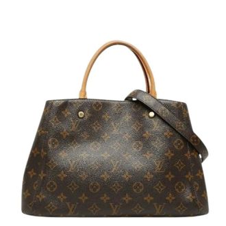 Louis Vuitton Pre-owned Montaigne Monogram 2way Bag - Pre-owned - Mujer - Marr&oacute;n - ONE SIZE