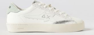 Sun 68 Sneakers in pelle e glitter