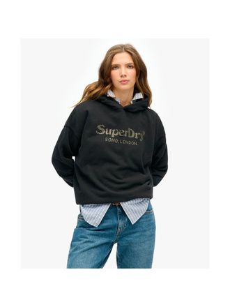 Superdry damessweatshirt in metaalkleur