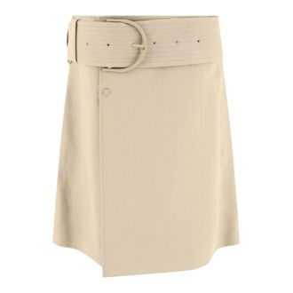 Burberry Short Skirts, female, Beige, Size: 2XS Beige Trench Skirt Womens Clothing