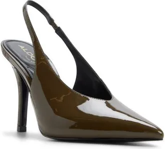 Aldo Arianell Slingback Pointed Toe Pump in Dark Green at Nordstrom, Size 6.5